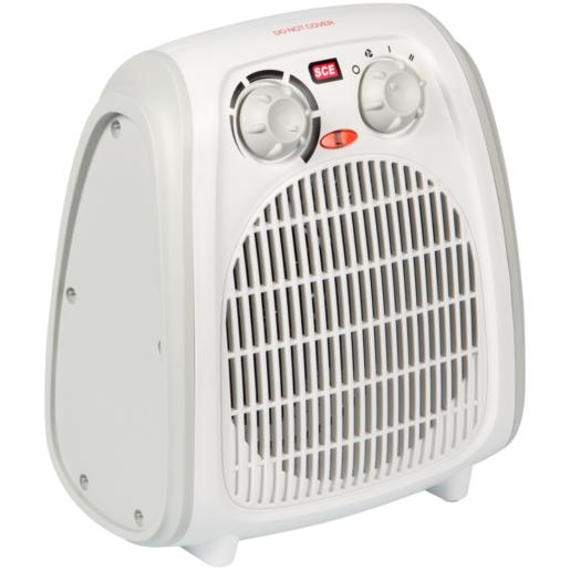 SCE White Fan Heater