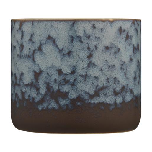 Reactive Blue Glazed Scented Ceramic Candle 8.5cm