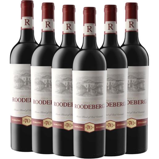 Roodeberg Classic Blend Red Wine Bottles 6 x 750ml