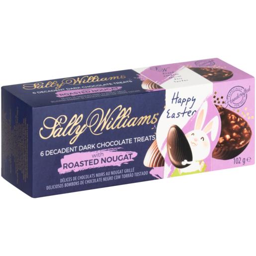 Sally Williams 6 Decadent Dark Chocolate Treats With Roasted Nougat 102g