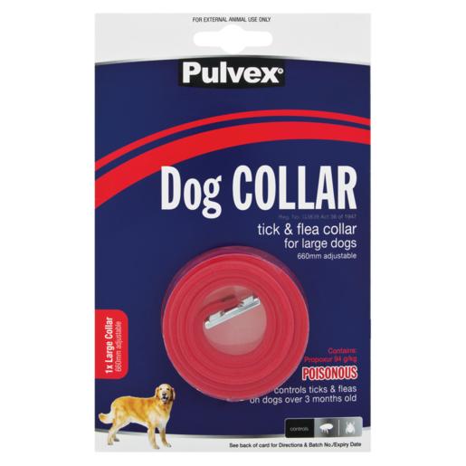 Pulvex Tick & Flea Large Dog Collar 660mm