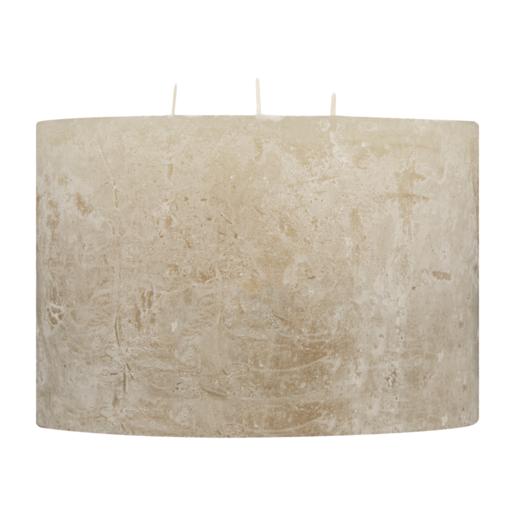 Sand Frosted 3 Wick Candle 10cm