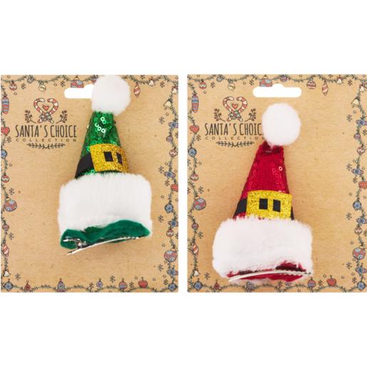 Santa’s Choice Christmas Hat Hairclip (Assorted Item – Supplied At Random)​​