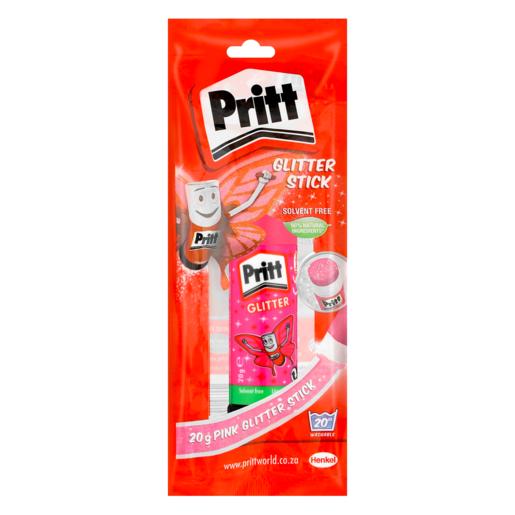 Pritt Glitter Pink Glue Stick 20g
