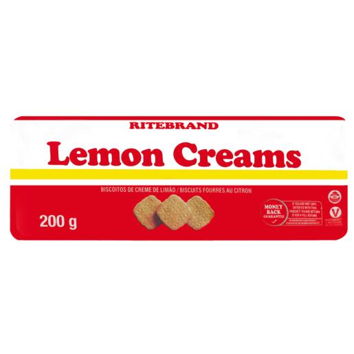 Ritebrand Lemon Creams Biscuits 200g