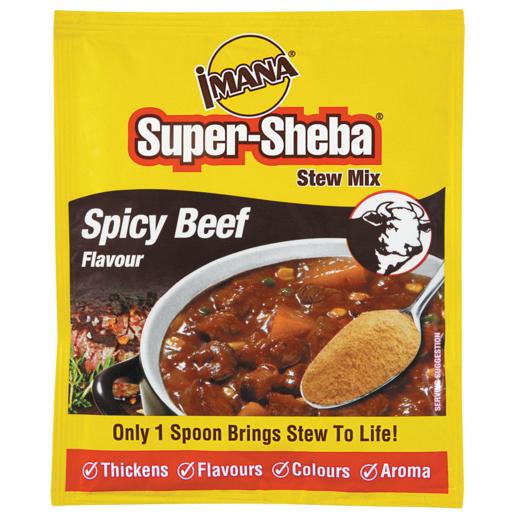 Imana Super-Shelba Spicy Beef Flavoured Instant Stew Mix 55g