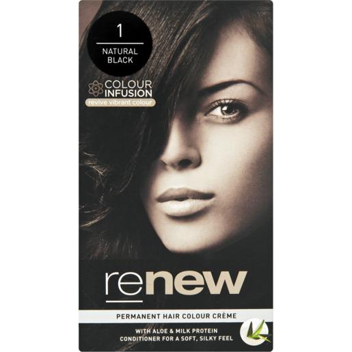 Renew Natural Black 1 Permanent Hair Colour Créme 50ml