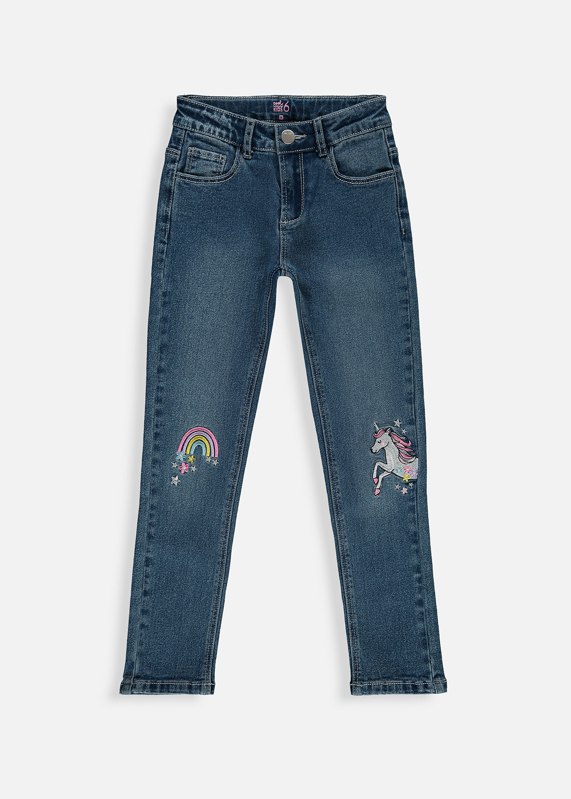 S22 SKINNY UNICORN RAINBOW JEAN  DENIM   2