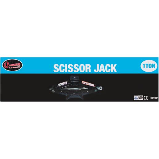 Q Premium 1Ton Black Scissor Jack