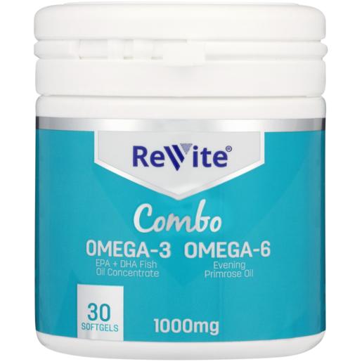 Revite Omega 3 & Omega 6 Supplement Tablets 30 Pack