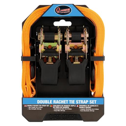 Q-Premium Double Rachet Tie Strap Set 2 Piece