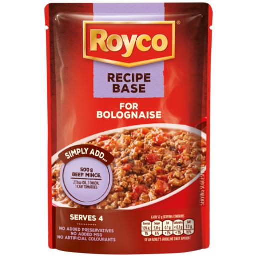 Royco Recipe Base Bolognaise Cook-In-Sauce 200g