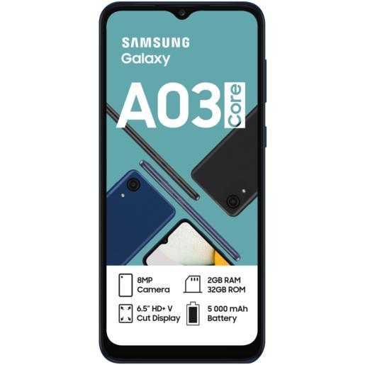 Samsung Galaxy A03 Core Blue Dual SIM Smartphone 6.5″ 32GB