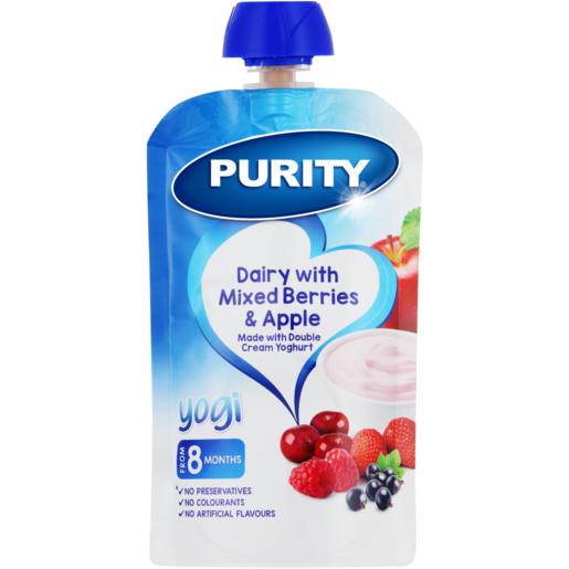 Purity Dairy With Mixed Berries & Apple Yogi Puree 8 Months+ 110ml