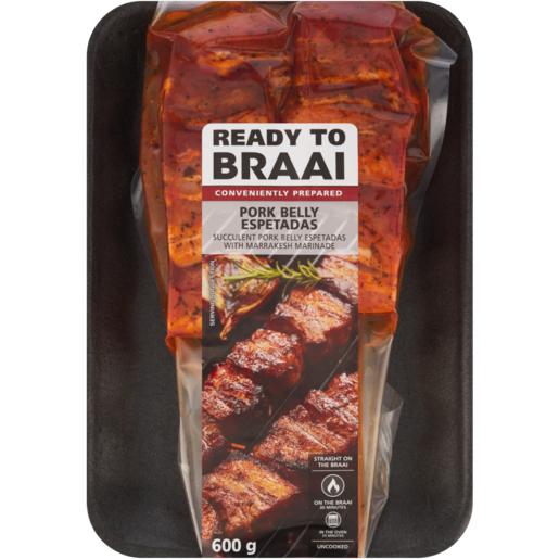 Ready To Braai Pork Belly Espetadas 600g