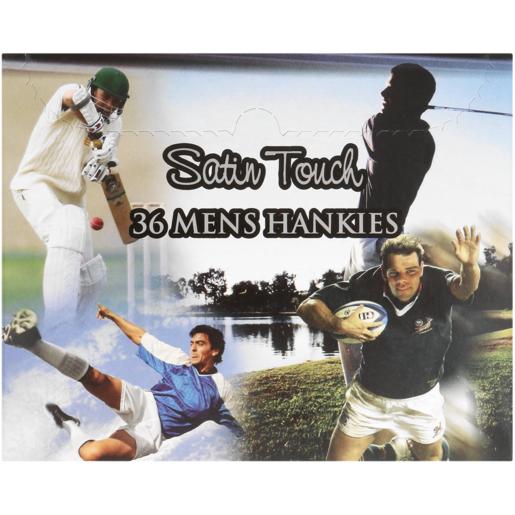 Satin Touch Pocket Hankies 36 Pieces