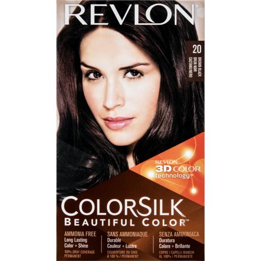 Revlon ColorSilk Beautiful Color Brown Black 20 Hair Colour Pack