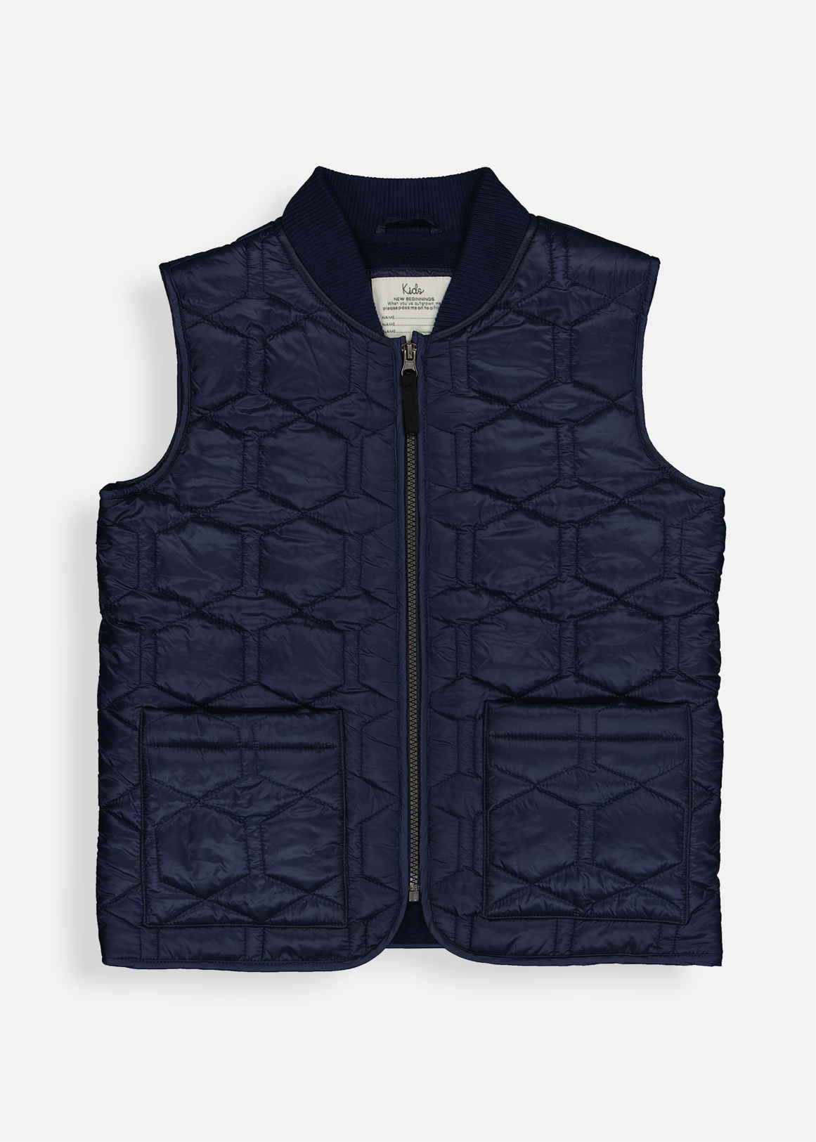 QUILTED GILLET  NAVY   12