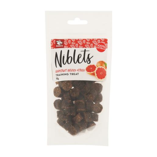 Nandoe Niblets Grapefruit Infused Ostrich Dog Training Treats 90g