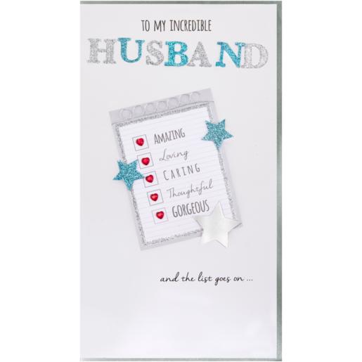 Second Nature Incredible Husband Happy Birthday Card