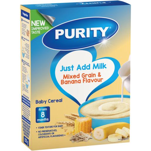 Purity Mixed Grain & Banana Flavoured Baby Cereal 200g