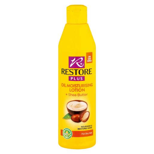 Restore Plus Oil Moisturising Lotion + Shea Butter For Dry Hair 250ml