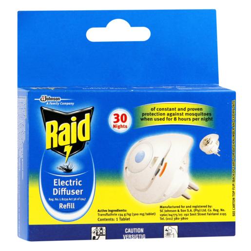 Raid Electric Diffuser Mosquito Killer Refill Tablet