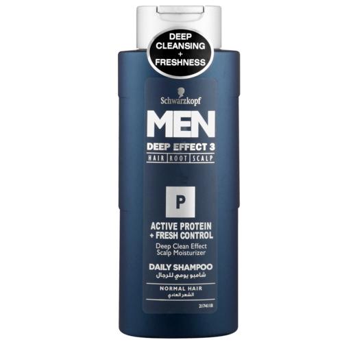Schwarzkopf Men Deep Effect 3 Active Protein Plus Fresh Control Shampoo 250ml
