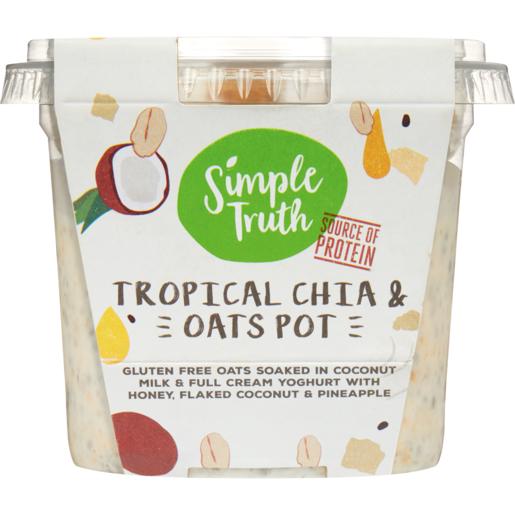 Simple Truth Fresh Tropical Chia & Oats Pot Ready Meal 200g
