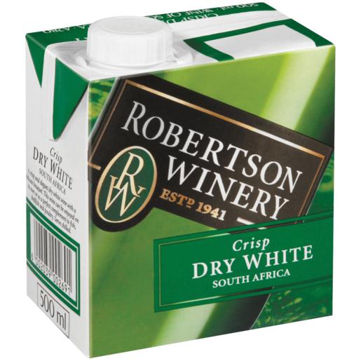 Robertson Winery Crisp Dry White Wine Box 500ml