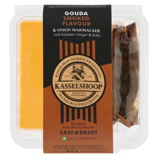 Kasselshoop Smoked Flavour & Onion Marmalade With Balsalmic Vinegar & Herbs Gouda Cheese 180g