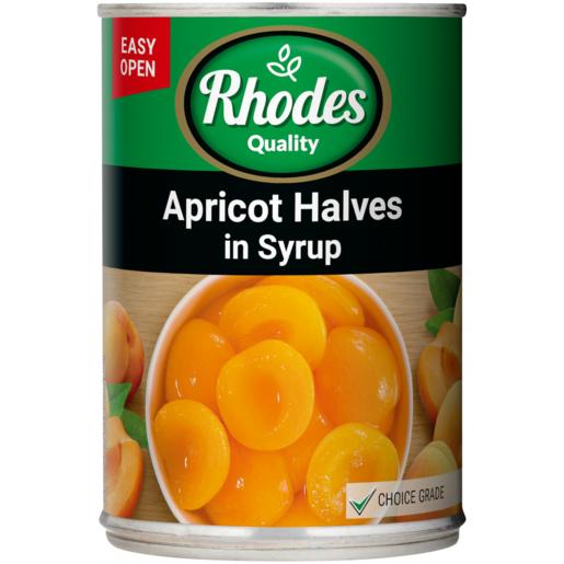 Rhodes Apricot Halves In Syrup Can 410g