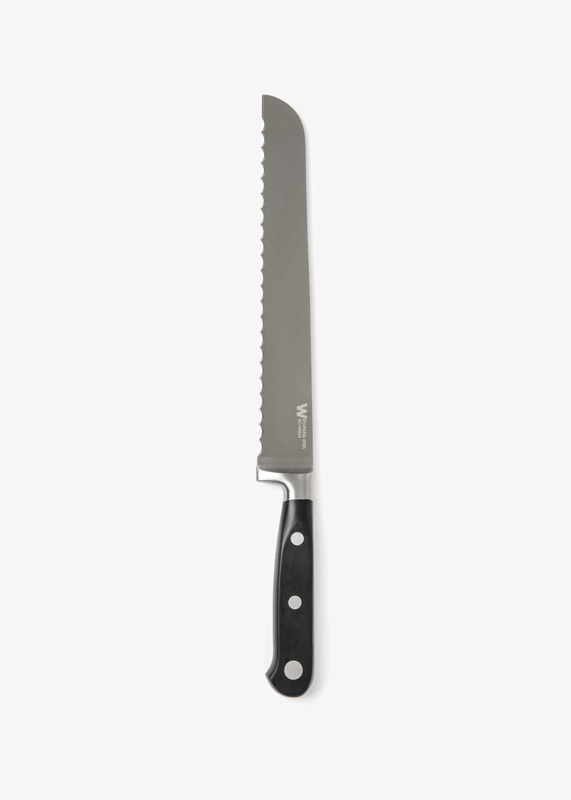 SERIOUS COOK BREAD KNIFE  SILVER