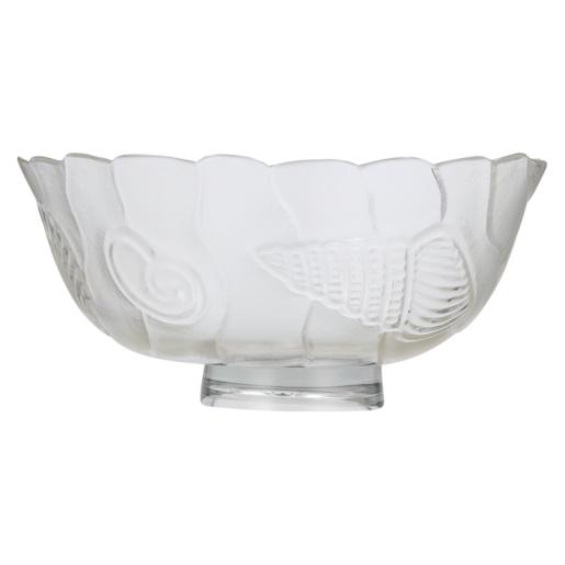 Sea Shell Glass Salad Bowl 22.5cm