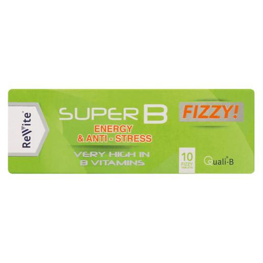 Revite Super B Fizzy! Energy & Anti-Stress Tablets 10 Pack