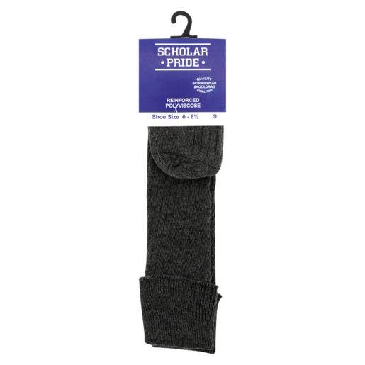 Scholar Pride Boys Small Grey Polyviscose Socks