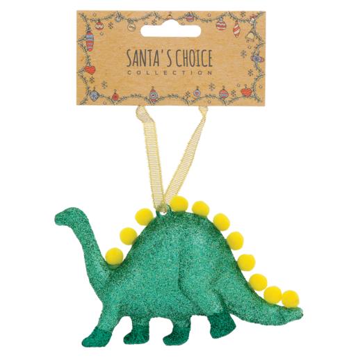 Santa’s Choice Dinosaur Christmas Tree Decoration