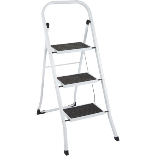 Pro Tools White Metal 3 Step Ladder