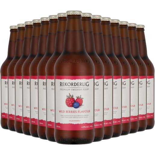 Rekorderlig Wild Berries Flavoured Cider Bottles 15 x 500ml