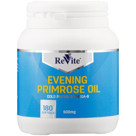 Revite Cold Pressed Omega-6 Primrose Oil Supplements 180 Pack