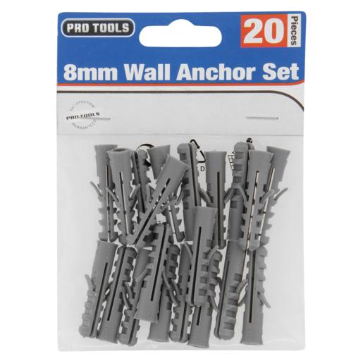 Pro Tools Wall Anchor 8mm 20 Pack