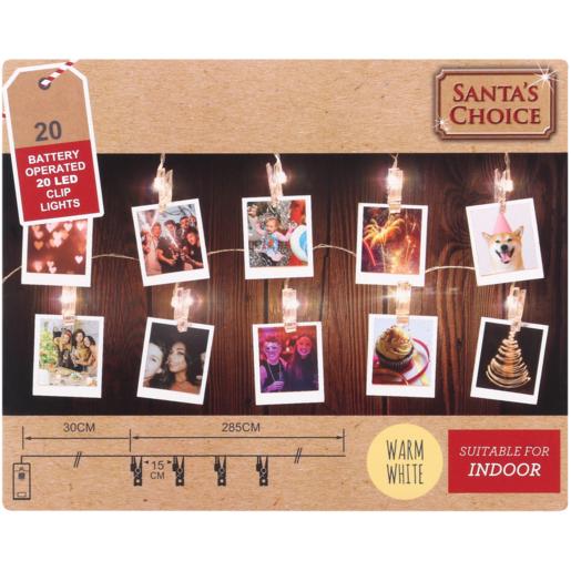 Santa’s Choice LED Clip Lights 20 Piece