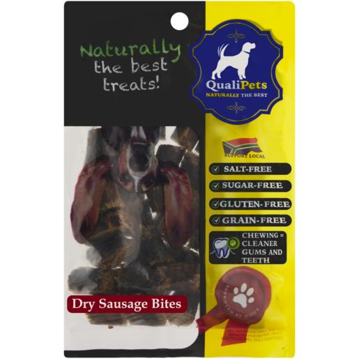Qualipets Dry Sausage Bites Dog Treats 100g