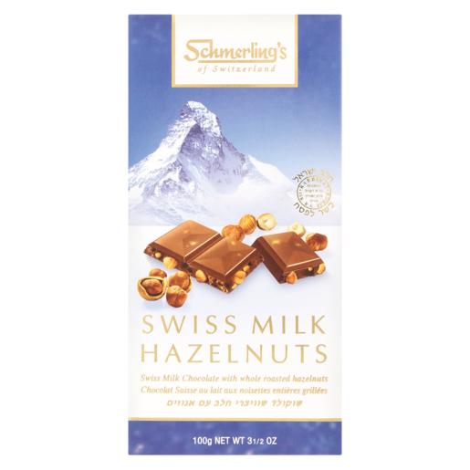 Schmerling’s Hazelnut Flavoured Swiss Milk Chocolate 100g