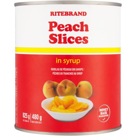 Ritebrand Peach Slices Can 825g