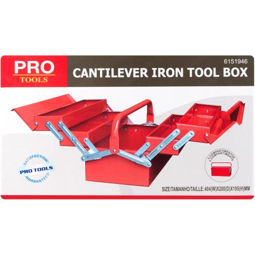 Pro Tools Red Cantilever Iron Toolbox