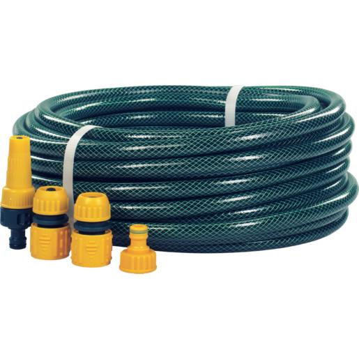 Riviera PVC Garden Hose Kit With Fittings 12.5mm x 20m