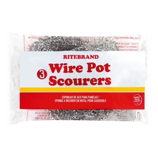 Ritebrand Wire Pot Scourers 3 Pack
