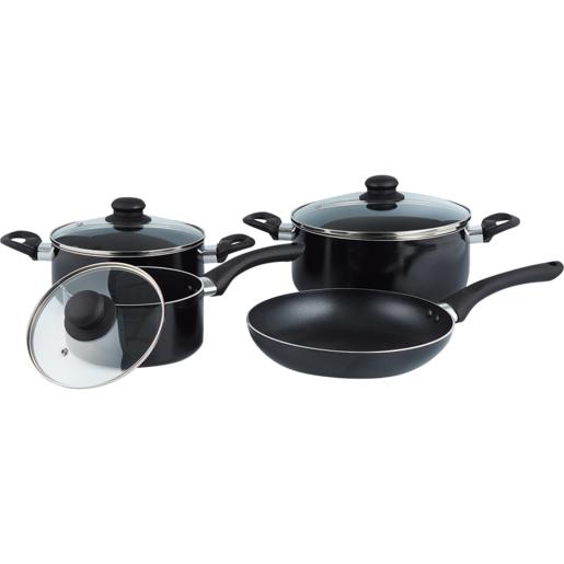 Quisimo Pressed Aluminium Cookware Set 7 Piece