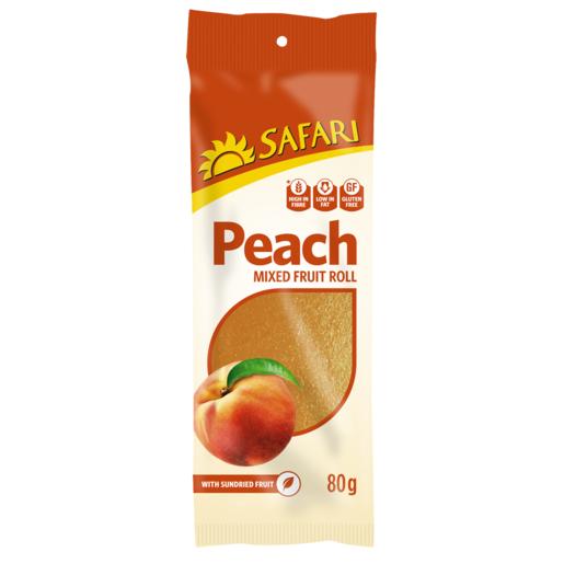 Safari Peach Mixed Dried Fruit Roll 80g